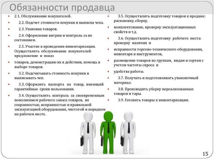 Должностная инструкция продавца все что нужно знать о работе в роли продавца