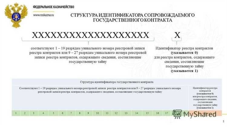 Идентификатор государственного контракта советы и сведения